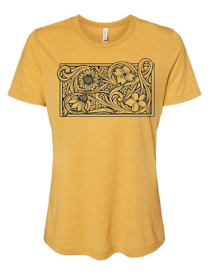 Build Your Own Tooled Floral Tee