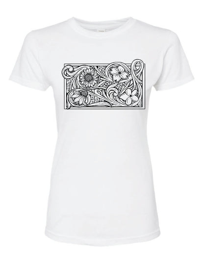 Build Your Own Tooled Floral Tee