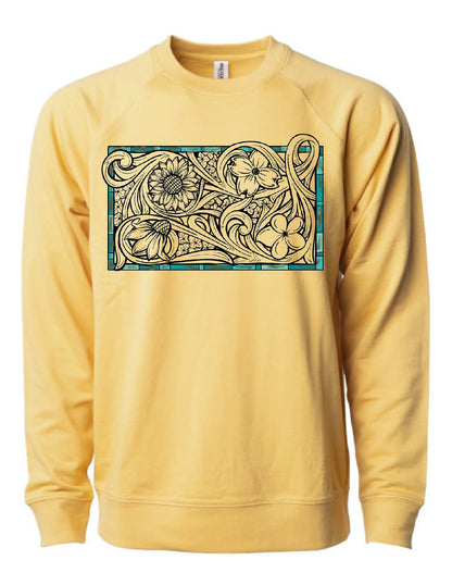 Build Your Own Tooled Floral Crewneck Sweatshirt