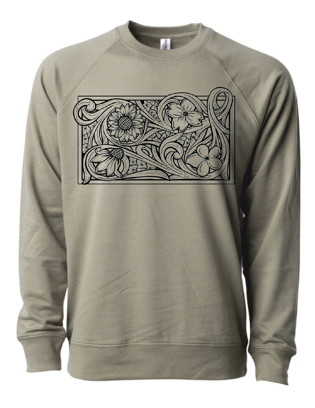 Build Your Own Tooled Floral Crewneck Sweatshirt