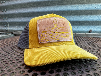 Boot Stitch Corduroy Cap