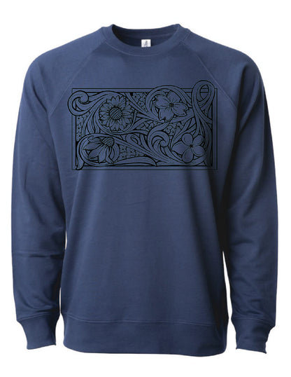 Build Your Own Tooled Floral Crewneck Sweatshirt