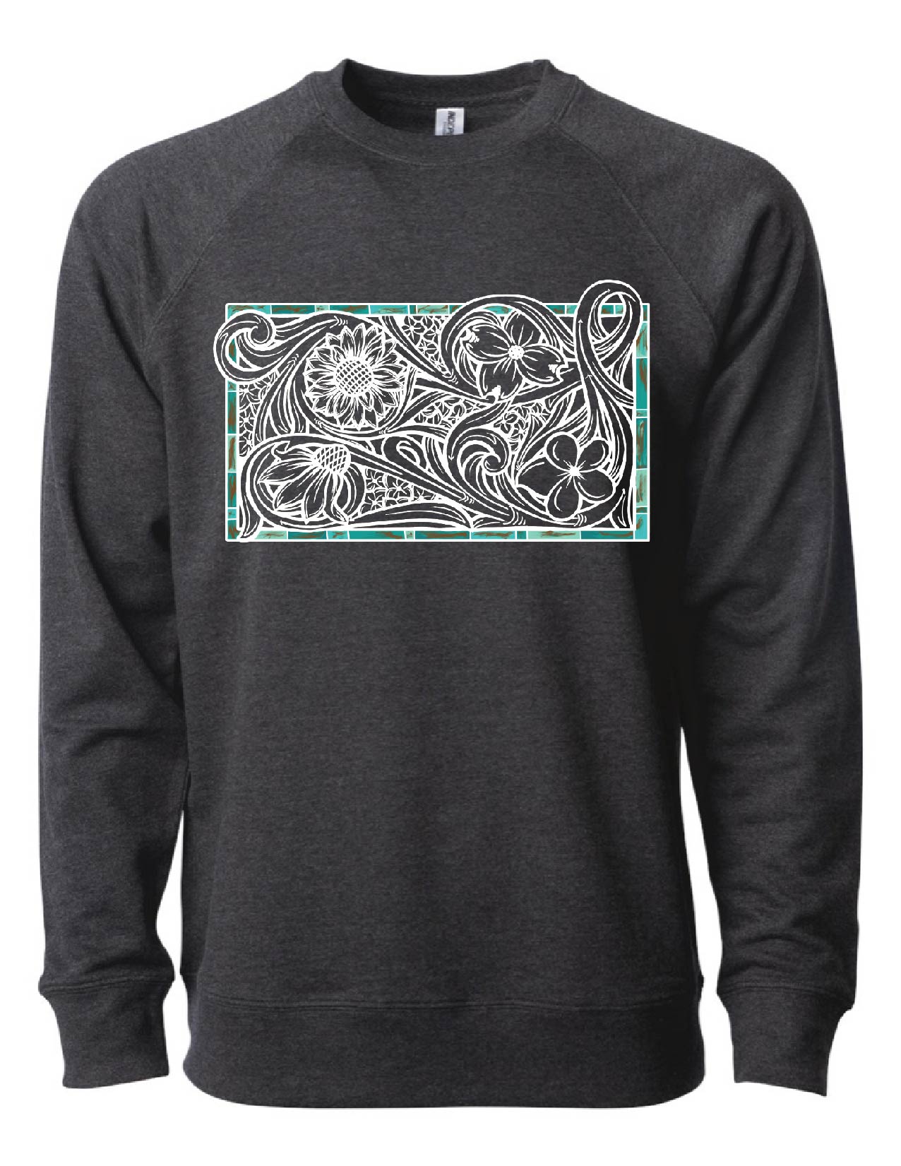 Build Your Own Tooled Floral Crewneck Sweatshirt