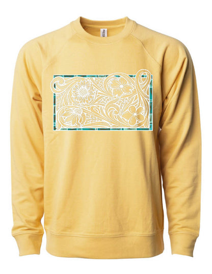 Build Your Own Tooled Floral Crewneck Sweatshirt