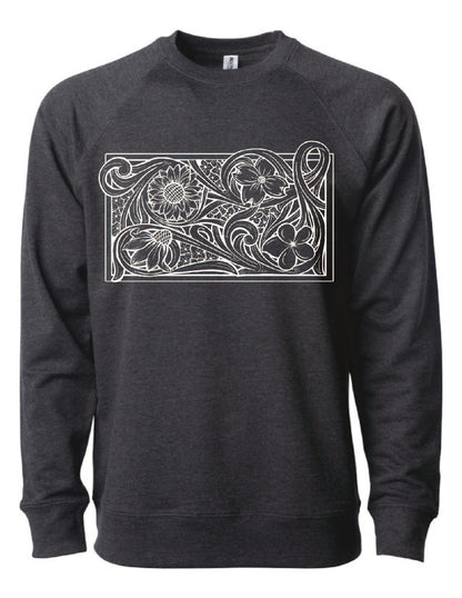 Build Your Own Tooled Floral Crewneck Sweatshirt