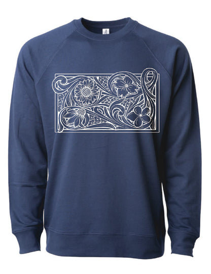 Build Your Own Tooled Floral Crewneck Sweatshirt