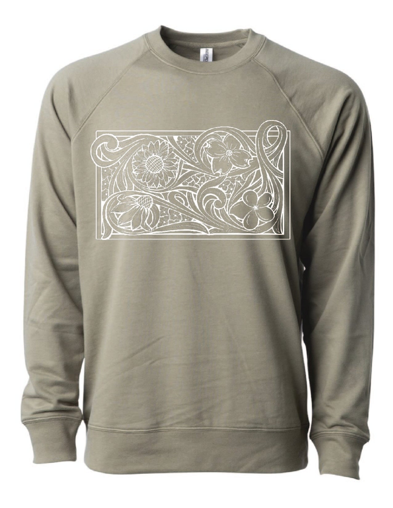 Build Your Own Tooled Floral Crewneck Sweatshirt