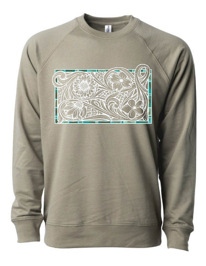 Build Your Own Tooled Floral Crewneck Sweatshirt