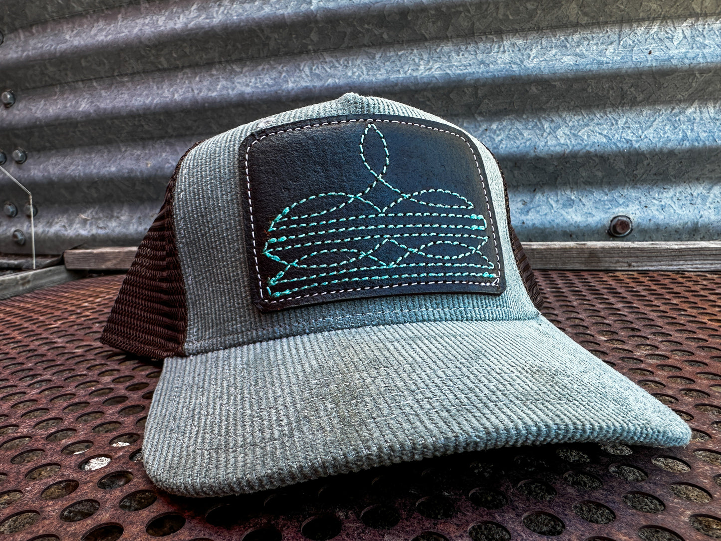 Boot Stitch Corduroy Cap