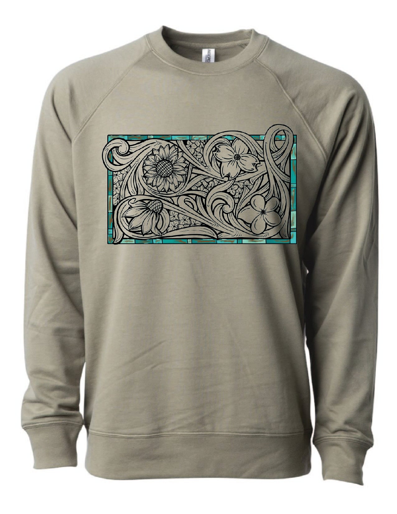 Build Your Own Tooled Floral Crewneck Sweatshirt