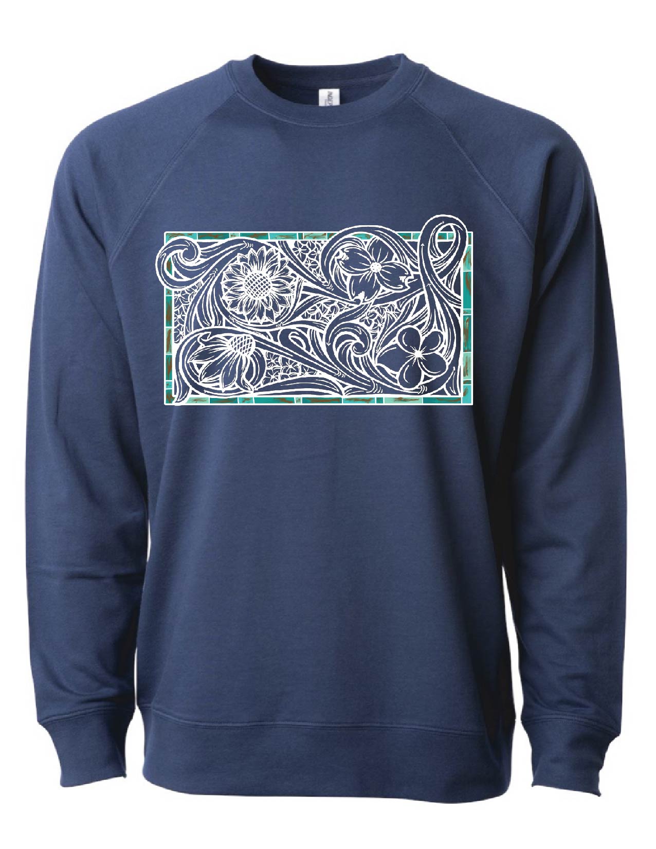 Build Your Own Tooled Floral Crewneck Sweatshirt