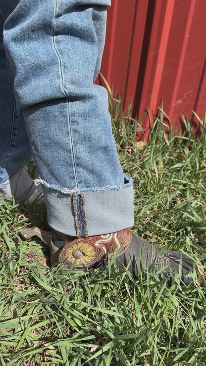 Cowgirl Leather Boot Wallet
