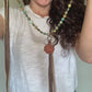 The Mabel Necklace in Turquoise with Tassel Pendant