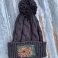 The Daisy Handtooled Leather Patch Stocking in Turquoise and Southwest The Rodeo Rose
