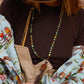 The Mabel Necklace in Turquoise with Tassel Pendant The Rodeo Rose