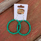The Vera Beaded Hoop Earings The Rodeo Rose