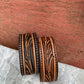The Vera Hand Tooled Leather Cuff Bracelet The Rodeo Rose